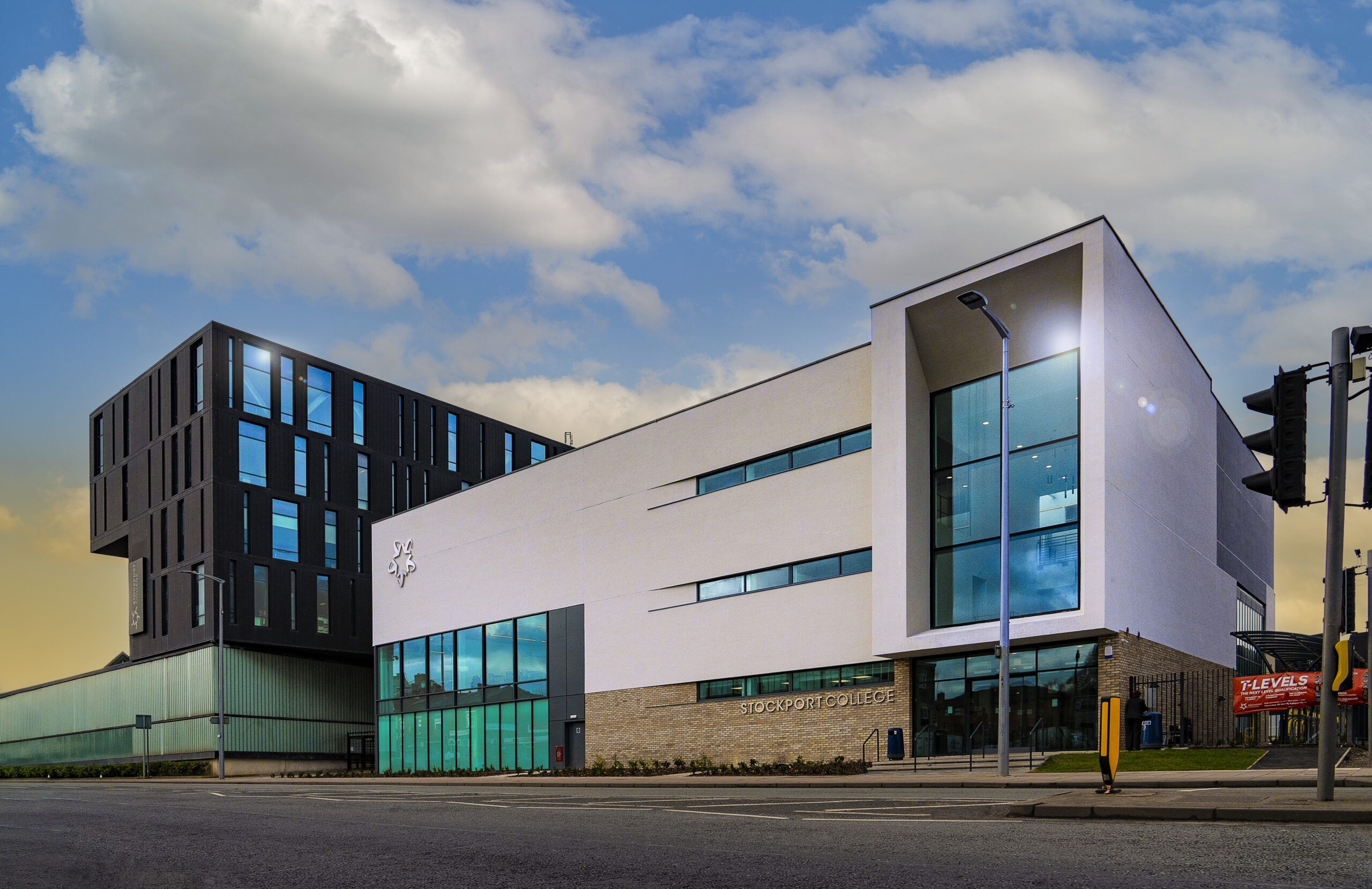 exterior shot of the stockport campus